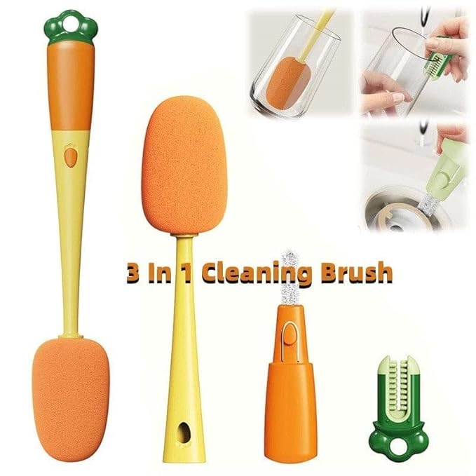 3 in 1 Multi Bottle Cleaning Brush